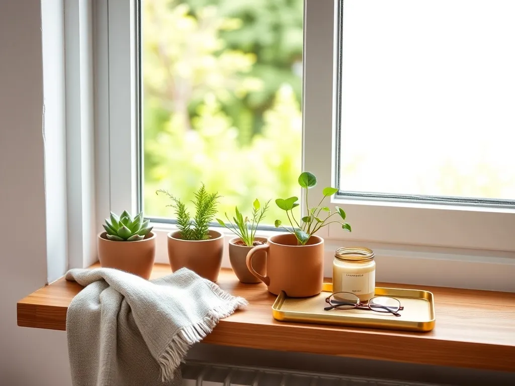 Jak urządzić szeroki parapet?